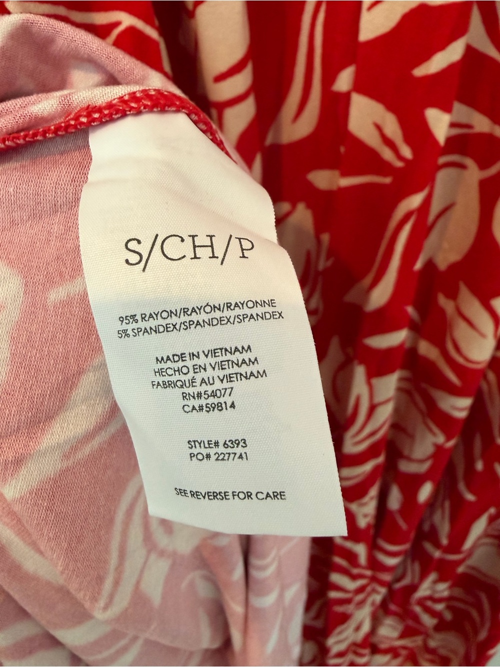 Cabi Dress, Small Red and Bone Floral, Never Worn Tearoom dress - Picture 9 of 9